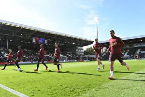 Fulham V Arsenal 2018-19 Prints: Arsenal's Pre-Match Warm-Up: Fulham vs Arsenal, Premier League 2018-19