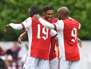 Arsenal's Pre-Season Victory: Aubameyang, Lacazette Celebrate Pepe's Goal (2021-22)