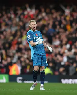 Arsenal V Watford 2021-22 Prints: Arsenal's Premier League Triumph: Aaron Ramsdale's Emotional Whistle Blow at Emirates Stadium