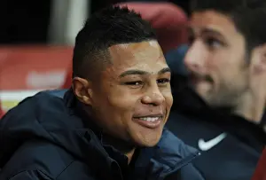 Arsenal V Schalke 04 2012-13 Prints: Arsenal's Promising Talent: Serge Gnabry Shines against Schalke 04