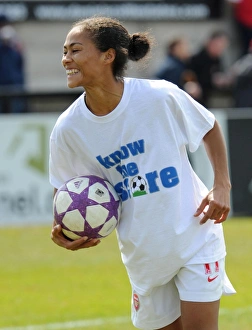 Arsenal Ladies V Wolfsburg 2012-13 Prints: Arsenal's Rachel Yankey