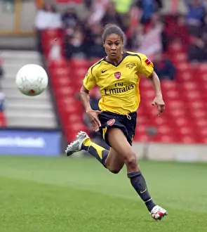 Arsenal's Rachel Yankey Celebrates Victory in FA Cup Final against Charlton Athletic (2007)