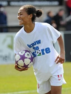 Females Collection: Arsenal's Rachel Yankey: Focused and Ready for UEFA Women's Champions League Semi-Final Showdown