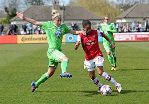 Arsenal's Rachel Yankey Fouls Luisa Wensing in UEFA Women's Champions League Semi-Final