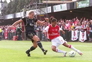 Arsenal's Rachel Yankey and Lisa Dahlqvist of Umea Clash in UEFA Cup Final
