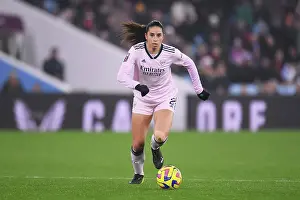 Arsenal's Rafaelle Souza in Action against Aston Villa in Barclays Women's Super League