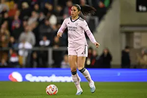 Manchester United Women V Arsenal Women 2022-23 Prints: Arsenal's Rafaelle Souza Faces Off Against Manchester United in FA Women's Super League Clash