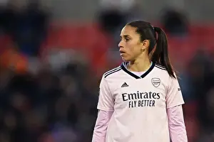 Manchester United Women V Arsenal Women 2022-23 Prints: Arsenal's Rafaelle Souza Goes Head-to-Head with Manchester United in FA Women's Super League Showdown