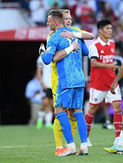 Arsenal's Ramsdale and Leno Clash in Arsenal FC vs Fulham FC Premier League Showdown (2022-23)