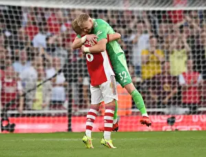 Arsenal's Ramsdale and Odegaard: United in Victory After Intense Arsenal vs. Tottenham Clash