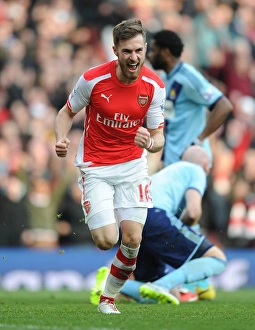 Arsenal's Ramsey Scores Second Goal vs. West Ham in 2015 Premier League