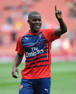 Arsenal V Crystal Palace 2014/15 Prints: Arsenal's Readiness: Joel Campbell Gears Up Against Crystal Palace
