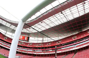 Arsenal V Manchester United 2009-10 Prints: Arsenal's Red Nike Goalnets: Uniting for Life in the Lace Up Save Lives Campaign