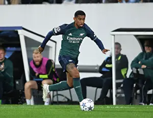 RC Lens V Arsenal 2023-24 Prints: Arsenal's Reice Nelson Shines in RC Lens Clash: UEFA Champions League Group B, 2023/24