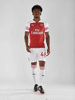 1st Team Photo-call 2018/19 Prints: Arsenal's Reiss Nelson at 2018/19 First Team Photo Call