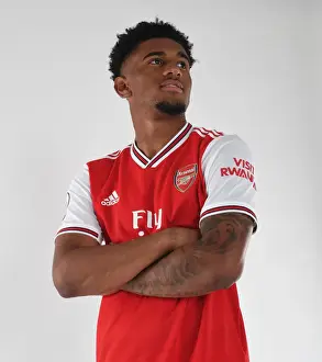 Arsenal Photocall 2019-20 Prints: Arsenal's Reiss Nelson at 2019-2020 Pre-Season Photoshoot