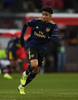 Standard Liege V Arsenal 2019-20 Prints: Arsenal's Reiss Nelson in Action: Standard Liege vs Arsenal