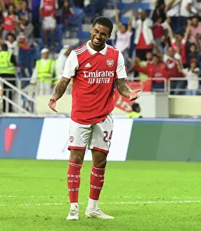 Arsenal's Reiss Nelson Scores Second Goal in Arsenal v AC Milan Dubai Super Cup Match, 2022-23