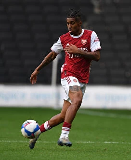 MK Dons v Arsenal 2020-21 Collection: Arsenal's Reiss Nelson Shines in Pre-Season Friendly Against MK Dons