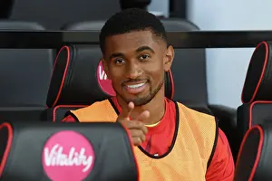 Arsenal's Reiss Nelson Watches from the Bench: AFC Bournemouth vs Arsenal, Premier League 2023-24
