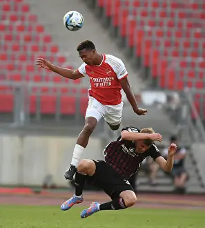 Arsenal's Reuell Walters in Action against FC Nurnberg in Pre-Season Friendly, Germany 2023