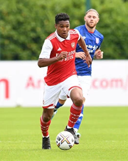 Arsenal v Ipswich Town - Pre Season 2022-23 Collection: Arsenal's Reuell Walters Pushes Limits in Intense Pre-Season Training Session vs Ipswich Town