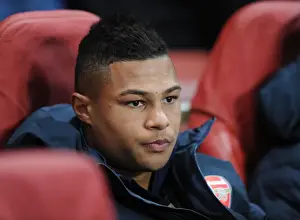 Arsenal V Schalke 04 2012-13 Prints: Arsenal's Rising Star: Serge Gnabry Shines in 2012 Champions League Match against Schalke 04