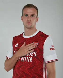Arsenal's Rob Holding at 2020-21 First Team Photocall