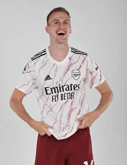 Arsenal's Rob Holding at 2020-21 First Team Photocall