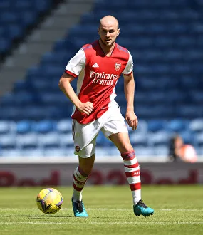 Glasgow Rangers V Arsenal 2021-22 Prints: Arsenal's Rob Holding in Action: Arsenal vs