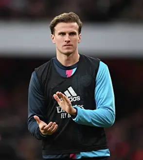 Arsenal's Rob Holding in Action against Brentford in the Premier League