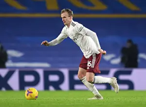 Arsenal's Rob Holding in Action against Brighton & Hove Albion - Premier League 2020-21