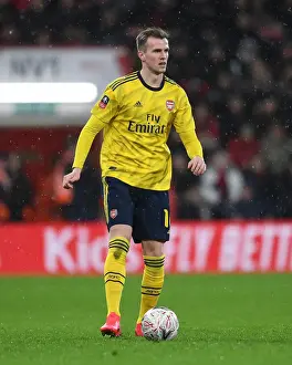 Arsenal's Rob Holding in Action: FA Cup Clash against AFC Bournemouth