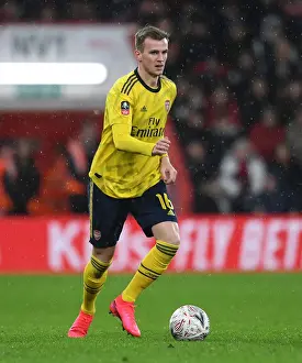 Arsenal's Rob Holding in Action: FA Cup Showdown at AFC Bournemouth