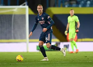 Arsenal's Rob Holding in Action against Leeds United - Premier League Showdown (November 2020)