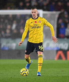 Images Dated 10th November 2019: Arsenal's Rob Holding in Action at Leicester City Premier League Clash (2019-20)