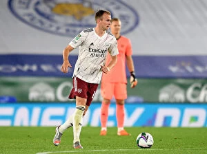 Images Dated 24th September 2020: Arsenal's Rob Holding in Action against Leicester City in Carabao Cup Clash