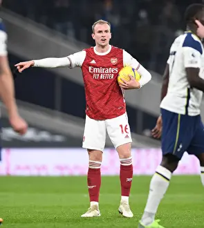 Tottenham Hotspur V Arsenal 2020-21 Prints: Arsenal's Rob Holding in Action at Tottenham Hotspur Stadium during the 2020-21 Premier League Match