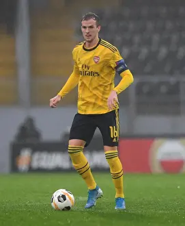 Arsenal's Rob Holding in Action against Vitoria Guimaraes in UEFA Europa League Group Stage