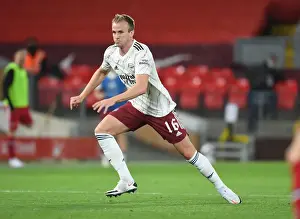 Arsenal's Rob Holding at Empty Anfield: Carabao Cup Clash Against Liverpool