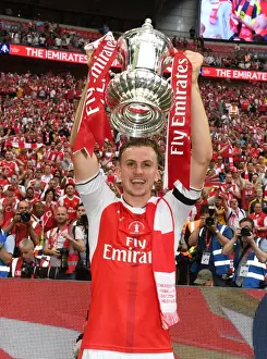 Arsenal's Rob Holding Celebrates FA Cup Victory: Arsenal v Chelsea, 2017