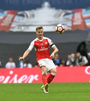 Arsenal V Chelsea - FA Cup Final 2017 Prints: Arsenal's Rob Holding at the FA Cup Final: Arsenal vs Chelsea, London 2017
