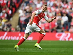 Arsenal V Manchester City - FA Cup 1/2 Final 2017 Prints: Arsenal's Rob Holding in FA Cup Semi-Final Clash Against Manchester City