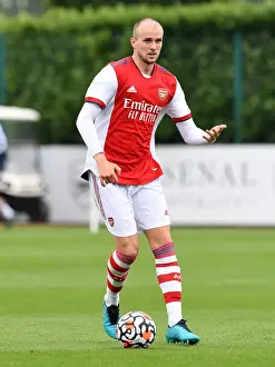 Arsenal's Rob Holding in Top Form: Arsenal vs Millwall (2021-22) Pre-Season Training