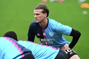 West Ham United V Arsenal 2022-23 Prints: Arsenal's Rob Holding Gears Up for West Ham Clash in Premier League Showdown (2022-23)