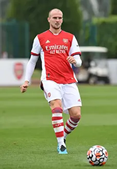 Arsenal's Rob Holding in Pre-Season Action: Arsenal vs Millwall (2021-22)