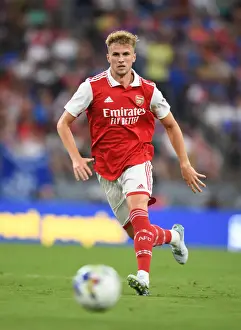 Arsenal V Everton - Pre Season 2022-23 Prints: Arsenal's Rob Holding in Pre-Season Action: A Closer Look at the Gunners Training in Baltimore