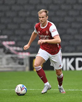 MK Dons V Arsenal 2020-21 Prints: Arsenal's Rob Holding in Pre-Season Action Against MK Dons