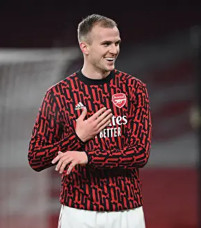 Arsenal's Rob Holding Prepares for Palace Clash in Empty Emirates Stadium (Arsenal v Crystal Palace, 2021)