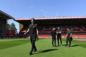 Arsenal's Rob Holding Scouts Nottingham Forest Pitch Ahead of Premier League Clash